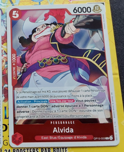 ONE PIECE CARD GAME CARTE FRANCAISE HOLO Alvida OP15-003 FR MINT 2026 - Image 1