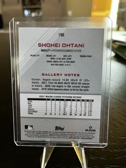 Topps 2022 Gallery Shohei Ohtani Los Angeles Angels #190 Baseball Card - Image 2