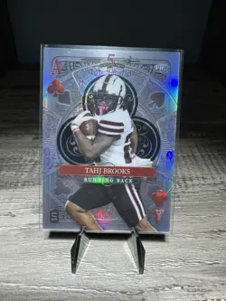 2024 Wild Card 5 Card Draw Stacked Deck Tahj Brooks Refractor 1/1 - Image 1