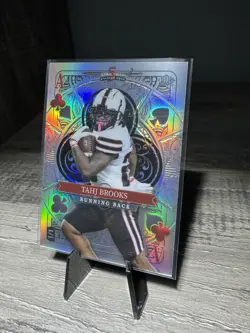 2024 Wild Card 5 Card Draw Stacked Deck Tahj Brooks Refractor 1/1 - Image 2
