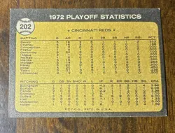 GEORGE FOSTER Signed 1973 Topps Baseball Card #202 Fosters Run Decides It AUTO - Image 2