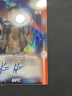 2025 Topps Midnight KEVIN HOLLAND Glimmer Graphs Auto /75 - Image 5