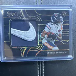 2025 Panini Select Jumbo Rookie Swatch Prizm 1/1 Luther Burden #JRSW-LBN Bears - Image 1