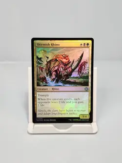 Skirmish Rhino #224 Foil TDM Tarkir Dragonstorm MTG - Image 1