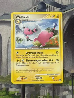 Pokemon Diamant & Perl - Ratselhafte Wunder 50/132 - Waaty Deutsch - Image 1