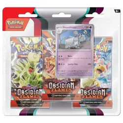 Pokemon Obsidian Flames 3-Pack Blister Booster Houndstone TCG Englisch NEU OVP - Image 1
