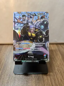 One Piece TCG - Krieg Leader Alt Art OP15-001, OP15-EB04 Set, English - Image 1