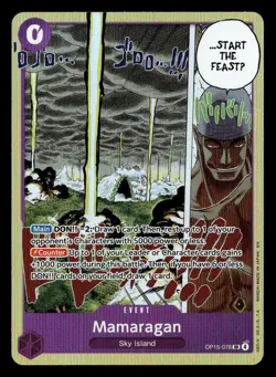 One_piece Adventure on Kami's Island #OP15-078 Mamaragan Near Mint or Better - Image 1