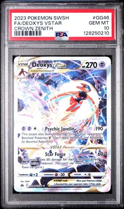 PSA 10 - Pokemon Deoxys VSTAR GG46/GG70 Crown Zenith - Image 1