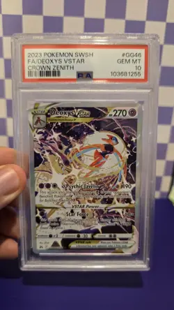 Pokemon Deoxys VSTAR GG46/GG70 Crown Zenith GEM MT PSA 10 - Image 2