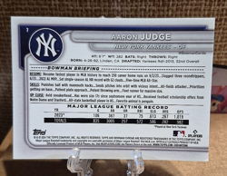 AARON JUDGE 2024 Bowman Chrome Mojo Box Refractor Card #7 NY YANKEES - Image 2