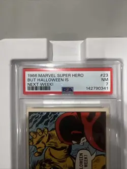 1966 Donruss Marvel Super Heroes Daredevil #23 Rookie PSA 7 Near-Mint!!! - Image 2