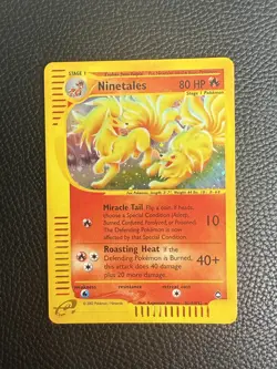 Pokemon TCG Ninetales Aquapolis H19/32 Holo NEAR MINT - Image 1