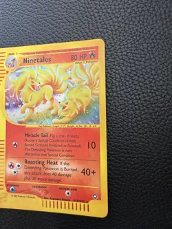 Pokemon TCG Ninetales Aquapolis H19/32 Holo NEAR MINT - Image 2