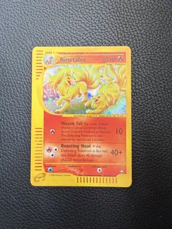 Pokemon TCG Ninetales Aquapolis H19/32 Holo NEAR MINT - Image 4