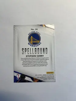 STEPHEN CURRY 2021-22 Donruss Elite #26 SPELLBOUND "N" WARRIORS B1 - Image 2