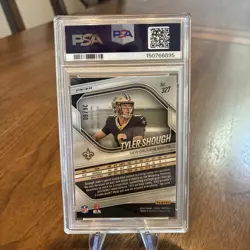2025 Panini Prizm Tyler Shough Super Bowl LX Rookie /60 PSA 9 Saints (RC) - Image 2