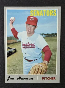 1970 Topps High # Card Jim Hannan #697. Washington Senators - READ - Image 1