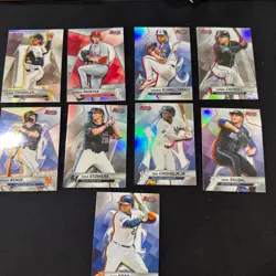 2025 Bowman’s Best Refractor Lot 9 Cards Bubba Chandler & Tarik Skuball - Image 1