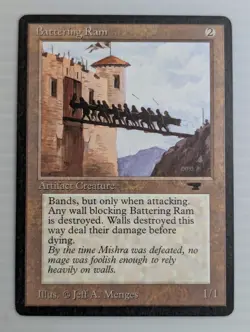 Battering Ram - MTG Antiquities (1994) - VINTAGE Magic Card - NM Condition - Image 1