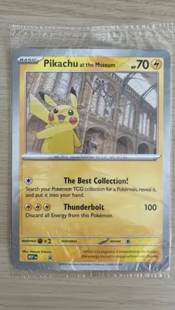 Pikachu At The Museum Pokemon Card - Image 1