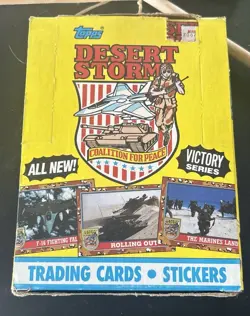 1991 Topps Desert Storm Trading Card 36ct Full Box Unopened Cards Victory Series - Image 1