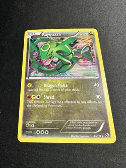 Pokemon TCG Rayquaza Legendary Treasures Holo Rare Card 93/113 LP - Image 1