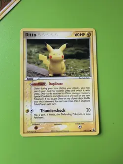 Ditto 63/113 Delta Species Pikachu Pokemon Card - Image 1