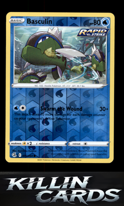 Reverse Holofoil Basculin 070/264 Pokemon Common SWSH08: Fusion Strike Card NM - Image 1