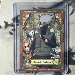 Kakashi Matake Naruto Kayou Card - Rare Stained Glass NRSA01-SP-004L5 - Image 1