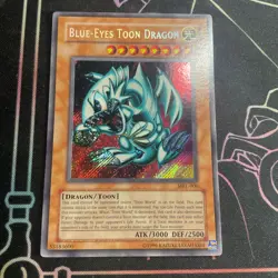 Blue-Eyes Toon Dragon MRL-000 Secret Rare Yugioh Card - Image 1