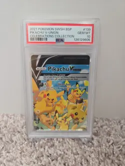 PSA 10 Non Seq Pikachu V-Union [Set of 4] SWSH: Sword & Shield Promo Cards Holo - Image 2
