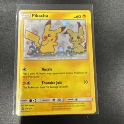 Pokemon Cards Pikachu - SM162 Sun & Moon Promo Holo Promo Card - Image 1