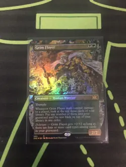 MTG Magic The Gathering Grim Flayer Foil Borderless Commander - Image 1