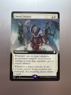 Norn’s Decree - 47 - MTG: Phyrexia: All Will Be One - Rare - Extended Art - Image 1