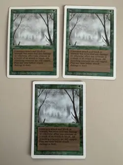 Fog - 3er Set - MTG - REVISED (3rd) - ENGLISCH - ©1994 M/NM common - Image 1