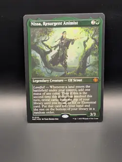 MTG - Nissa, Resurgent Animist - FOIL ETCHED - Leg Creature - MAT #122 - Mythic - Image 1