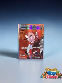 Pokemon Lysandre 104/106 Full Art Trainer Flashfire – Clean Copy – LP – See PICS - Image 1