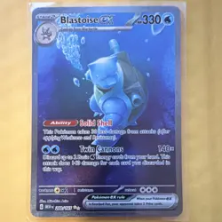 Pokemon Blastoise EX Illustration Rare 200/165 Sv: 151 Holo NEAR MINT - Image 1