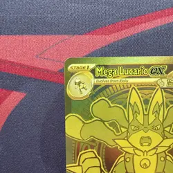 Pokemon TCG Mega Lucario EX Mega Hyper Rare 188/132 NM Condition - Image 3