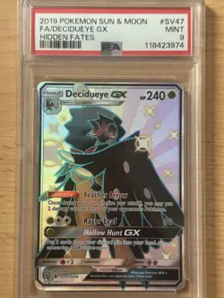 Decidueye GX (SV47) 2019 Hidden Fates Full Art - PSA 9 / Pokemon Karten - Image 1