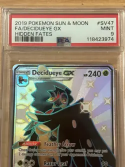 Decidueye GX (SV47) 2019 Hidden Fates Full Art - PSA 9 / Pokemon Karten - Image 3