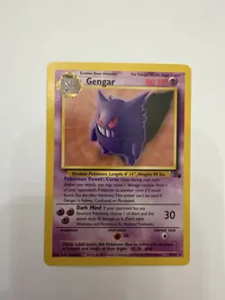 1999 Pokemon #20/62 Gengar (Fossil Set) Non Holo - NM Great Condition!! TCG - Image 1