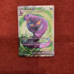 Pokemon TCG Arbok EX 185/165 Scarlet & Violet 151 Ultra Rare Near Mint NM - Image 1
