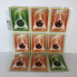 Pokemon Energy Card Lot/Bundle Count:87 Multicolor 5 Sleeves Front And Back - Image 2