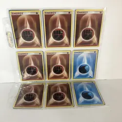 Pokemon Energy Card Lot/Bundle Count:87 Multicolor 5 Sleeves Front And Back - Image 4