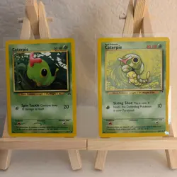 Caterpie 53/75 Neo Discovery + 69/110 Legendary Collection WOTC Pokemon TCG - Image 1