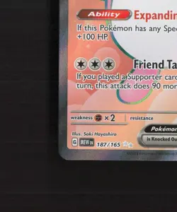 Wigglytuff ex 187/165 Scarlet & Violet 151 Full Art Ultra Rare Pokemon Card NM - Image 5