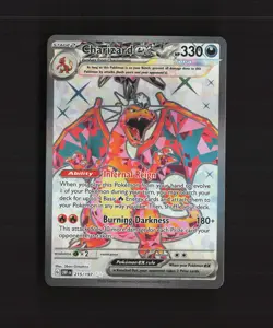 Charizard ex 215/197 Obsidian Flames Full Art Ultra Rare Holo Pokemon Card NM - Image 1
