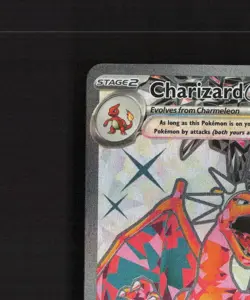 Charizard ex 215/197 Obsidian Flames Full Art Ultra Rare Holo Pokemon Card NM - Image 3